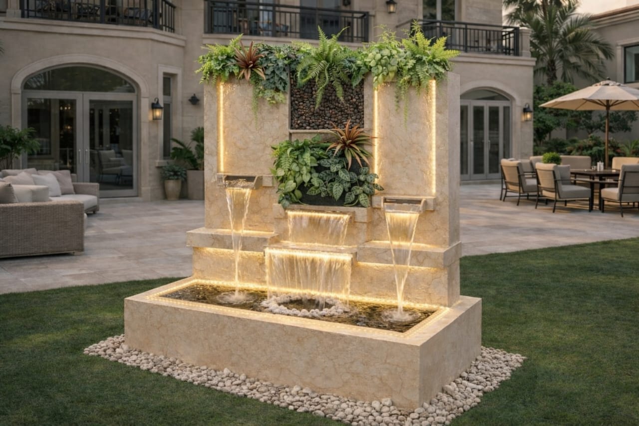 Stone finish example from Rose Park Egypt